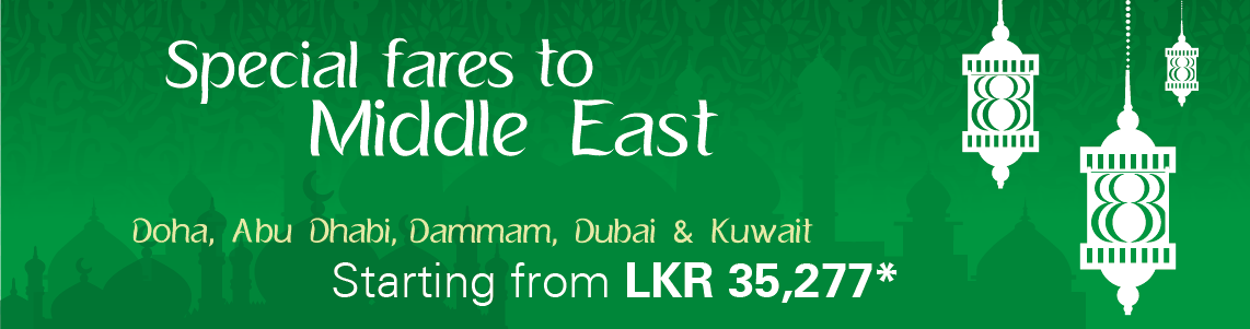 Special fares to Middle East 